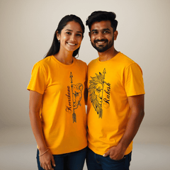 Couple T Shirts Valentine Custom – Name Printed Matching Tees