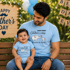 Father Son Matching T-Shirts for Father's Day 2026 | Dad Baby Twinning Combo