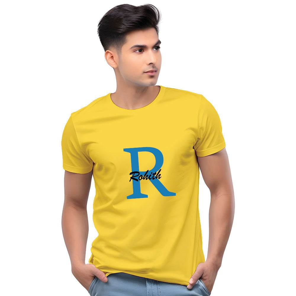 Customised Initial Men Casual Tshirt