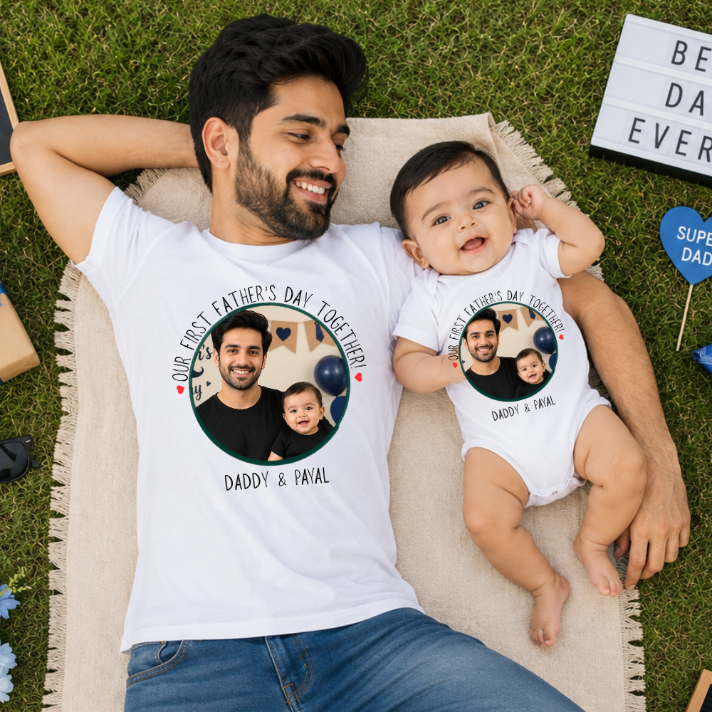 Daddy & Me First Father's Day Matching Tees