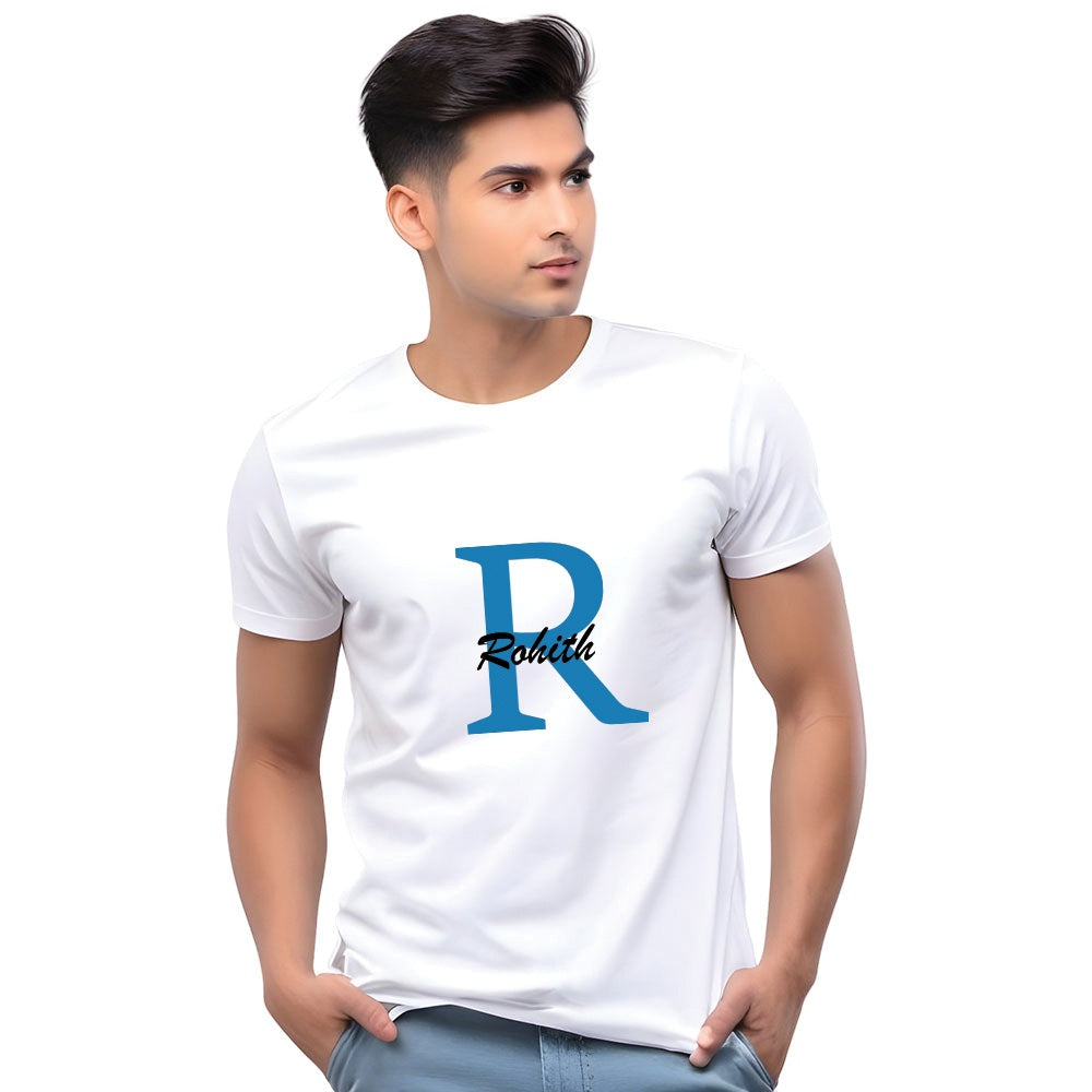 Customised Initial Men Casual Tshirt