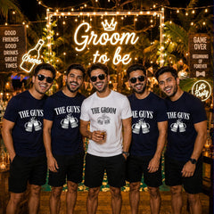 Groom Squad Balcony Party Matching T-Shirts | Destination Wedding Outfit