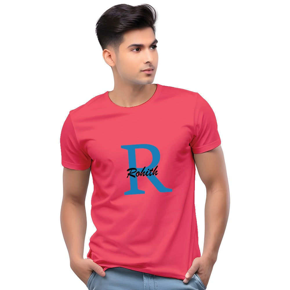 Customised Initial Men Casual Tshirt