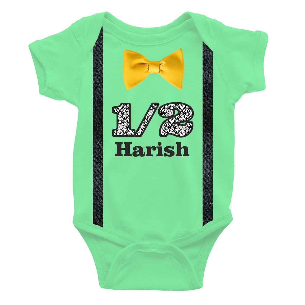 Half Birthday Custom Name - Customised Onesie