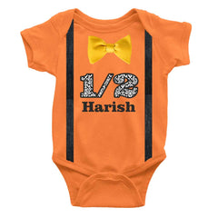 Half Birthday Custom Name - Customised Onesie