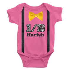 Half Birthday Custom Name - Customised Onesie
