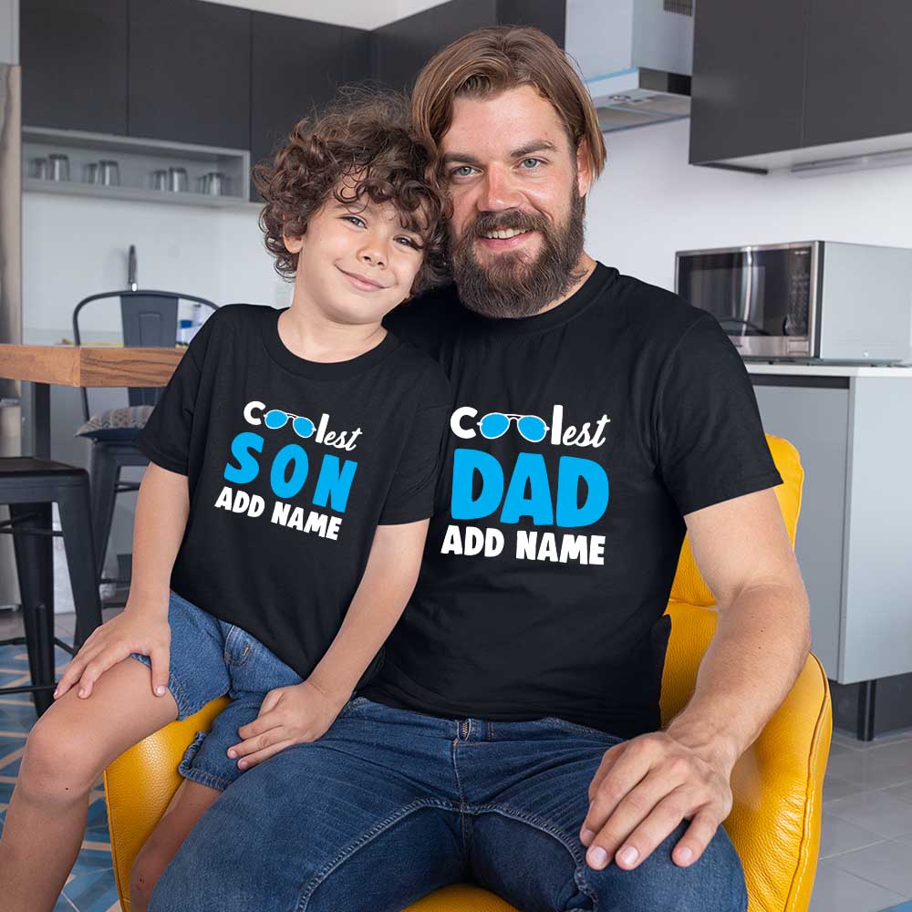 Coolest Dad-Son Customized Name