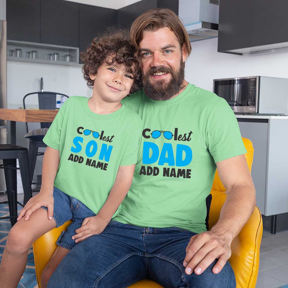 Coolest Dad-Son Customized Name