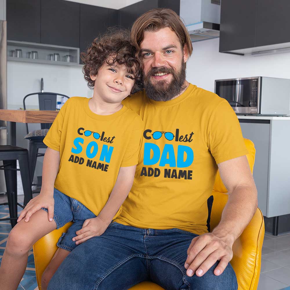Coolest Dad-Son Customized Name