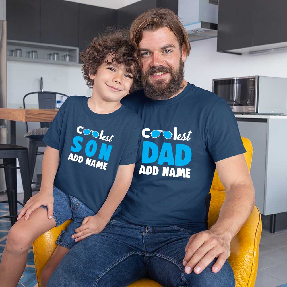 Coolest Dad-Son Customized Name
