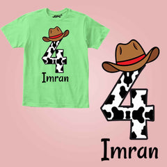 Cowboy Theme Kid Custom Name & Age