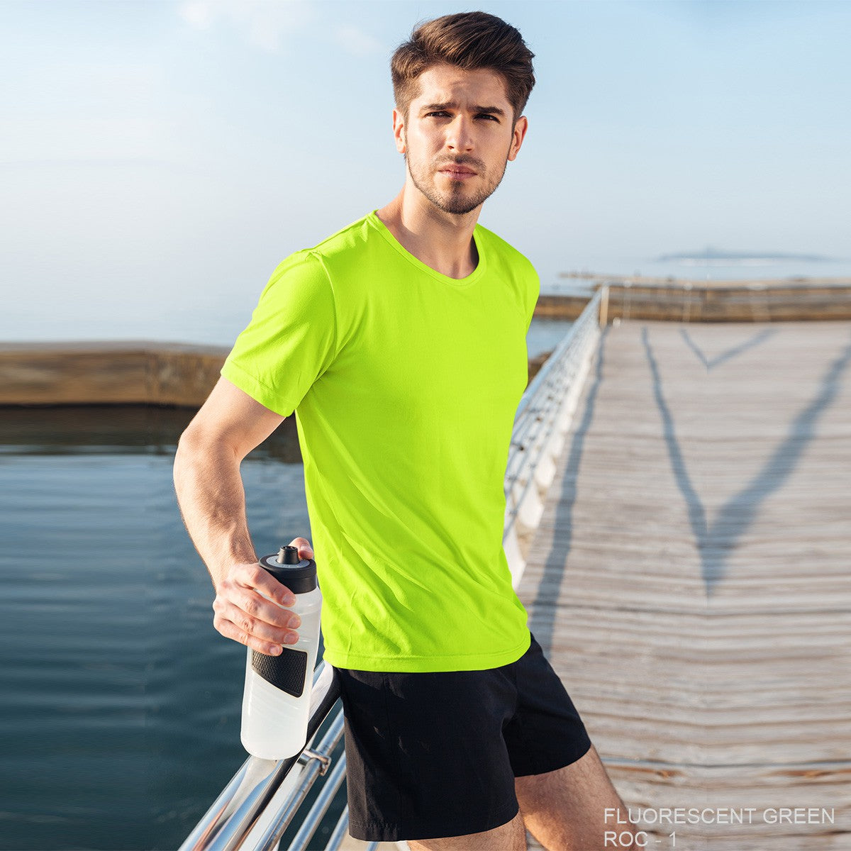 Dry Fit athletic T shirt for Men - Green