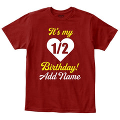 Customised Half Birthday Tee