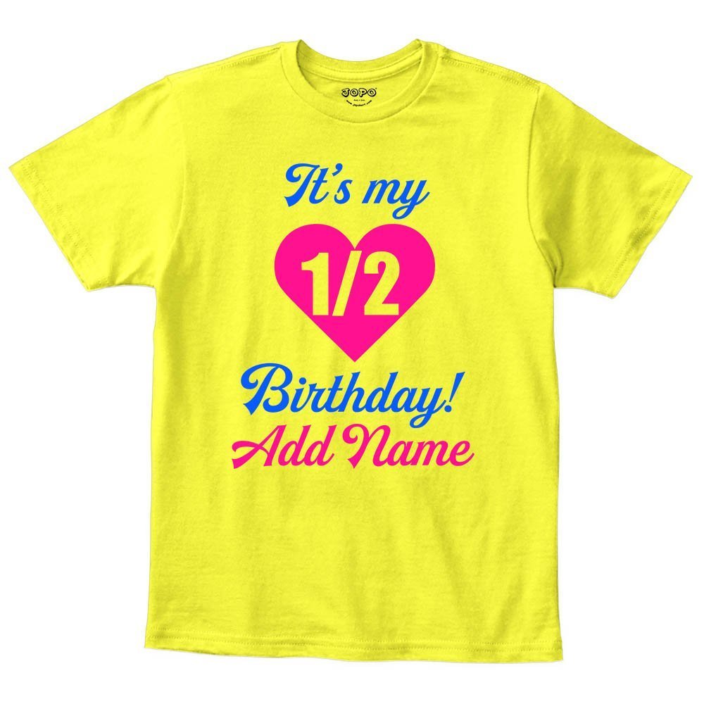 Customised Half Birthday Tee