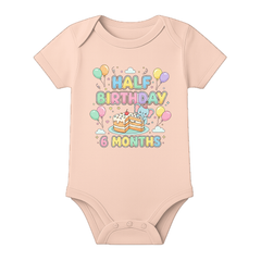 Half Birthday Photoshoot Baby Onesie Personalized