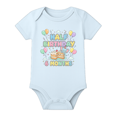 Half Birthday Photoshoot Baby Onesie Personalized