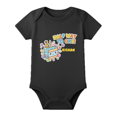 Half Birthday Infant Romper with Name Print
