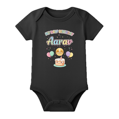 Half Birthday Custom Name Baby Bodysuit