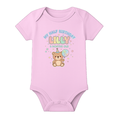 Half Birthday Party Romper Custom Baby Outfit