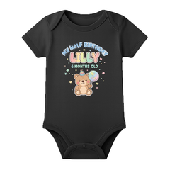 Half Birthday Party Romper Custom Baby Outfit
