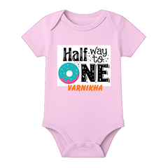 Half Birthday Custom Cotton Romper for Infant