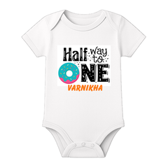 Half Birthday Custom Cotton Romper for Infant