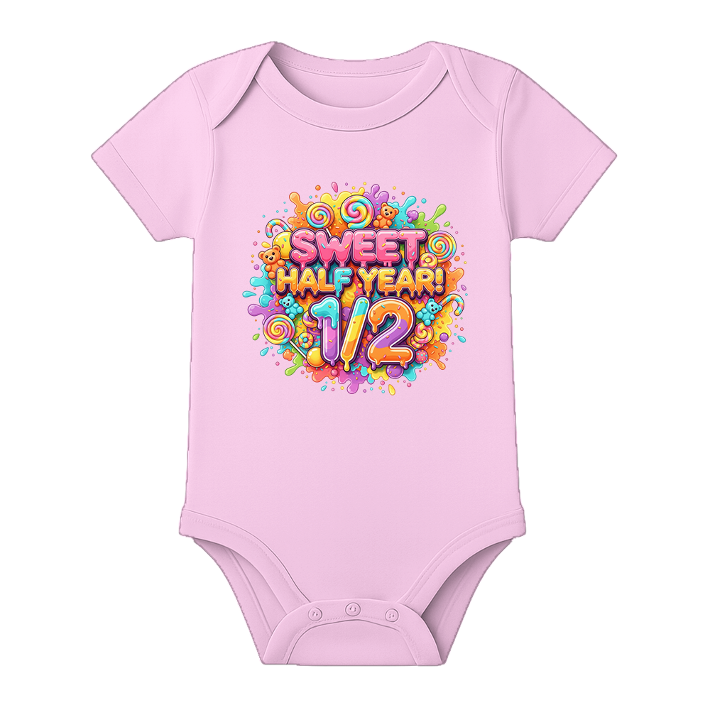 Half Birthday Memory Keepsake Onesie Personalized