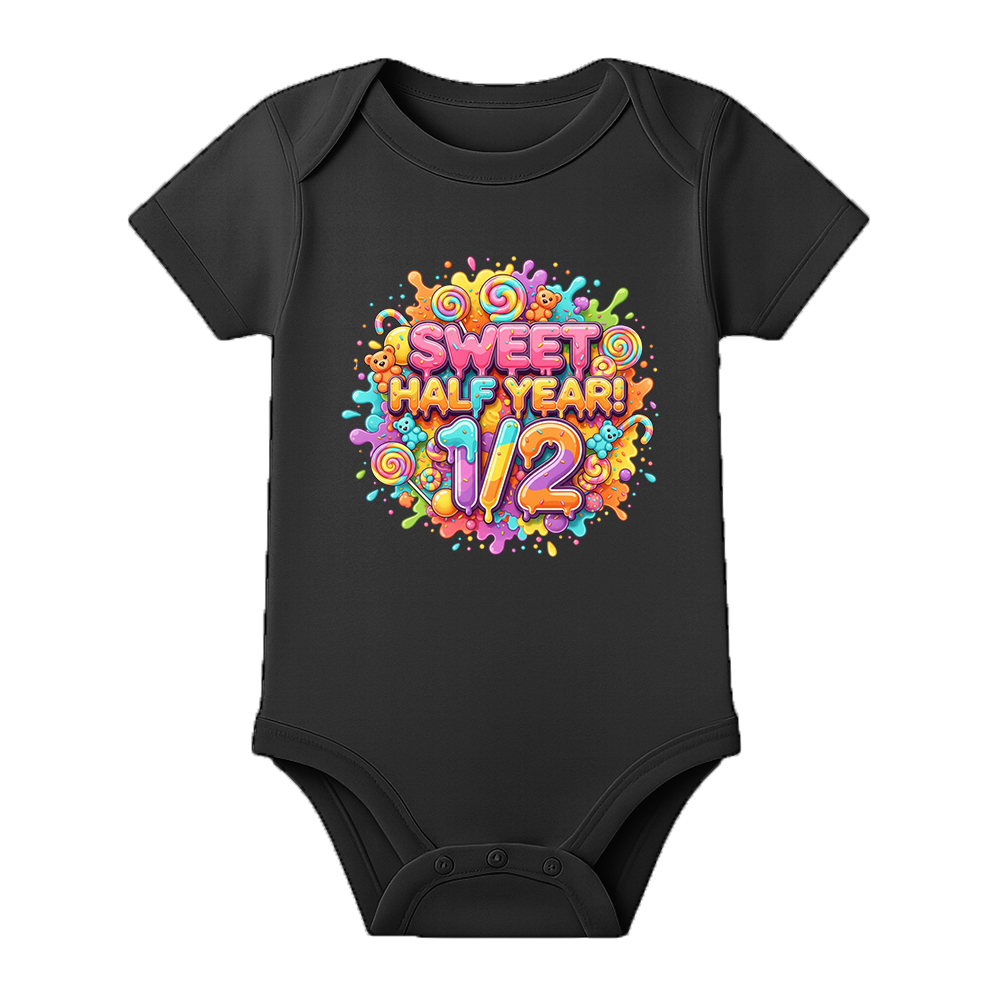 Half Birthday Memory Keepsake Onesie Personalized