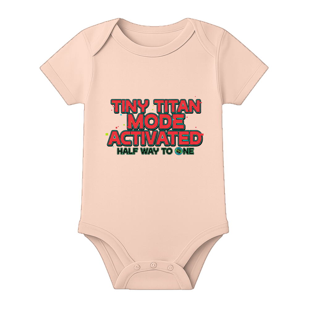 Half Birthday Custom Printed Baby Onesie