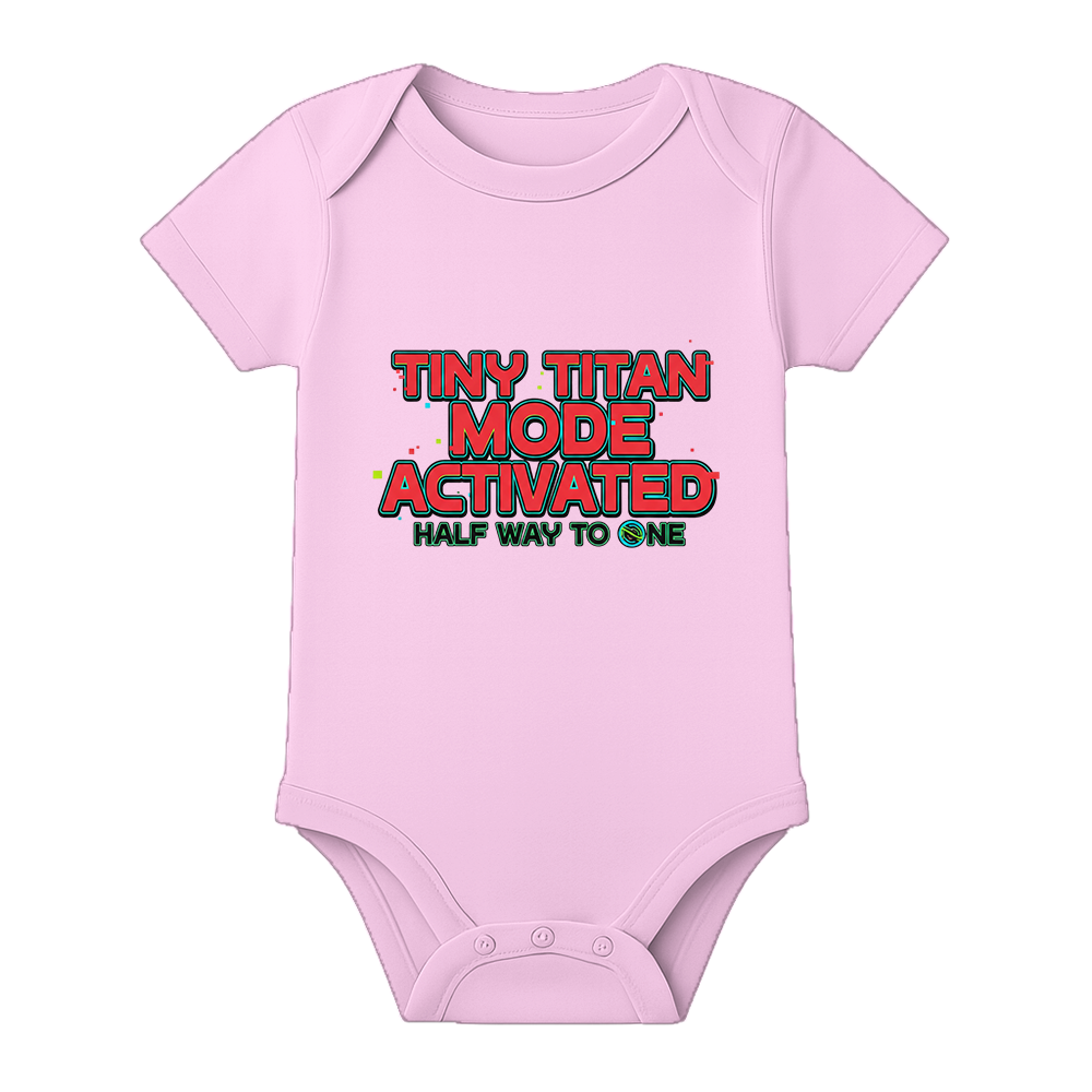 Half Birthday Custom Printed Baby Onesie