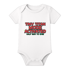 Half Birthday Custom Printed Baby Onesie