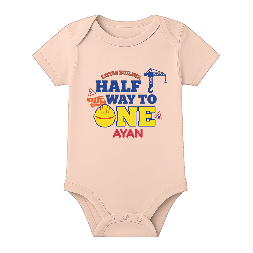 Half Birthday Celebration Romper India Personalized