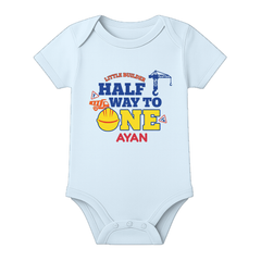 Half Birthday Celebration Romper India Personalized