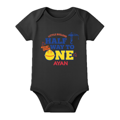 Half Birthday Celebration Romper India Personalized