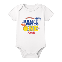 Half Birthday Celebration Romper India Personalized
