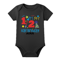Half Birthday Baby Gift Personalized Romper