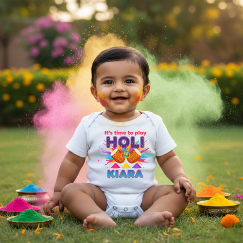 Holi Baby Romper India – Premium Cotton Festive Wear