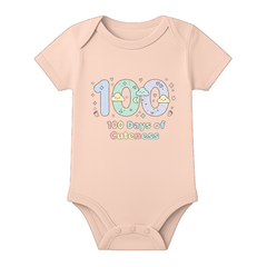 Happy 100 Days Baby Onesie Custom Name Print
