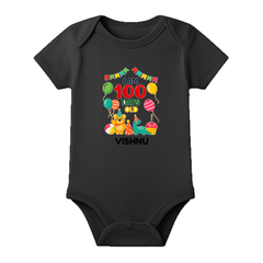 Custom 100 Days Baby Romper with Name Print