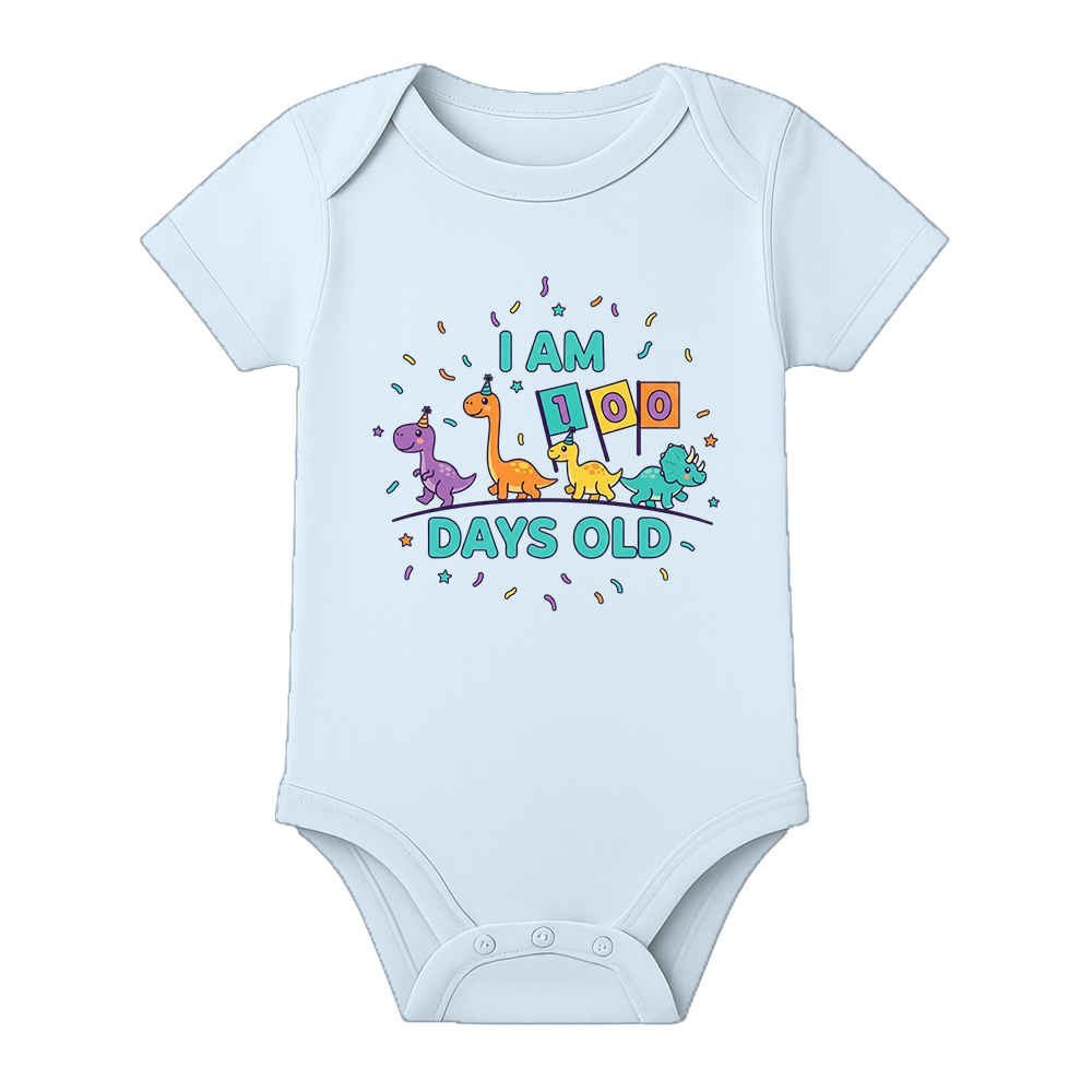 Hundred Days Baby Romper Cute Printed Design