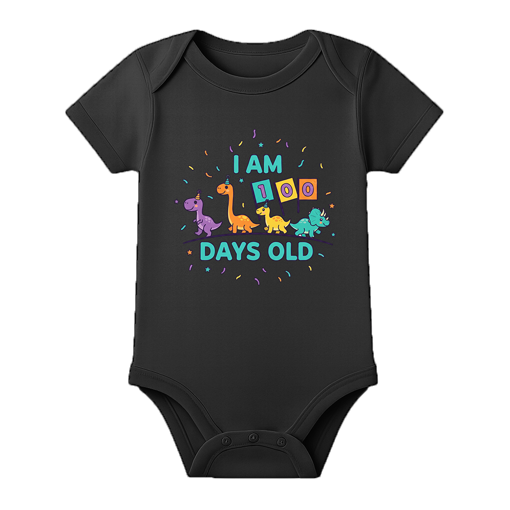 Hundred Days Baby Romper Cute Printed Design