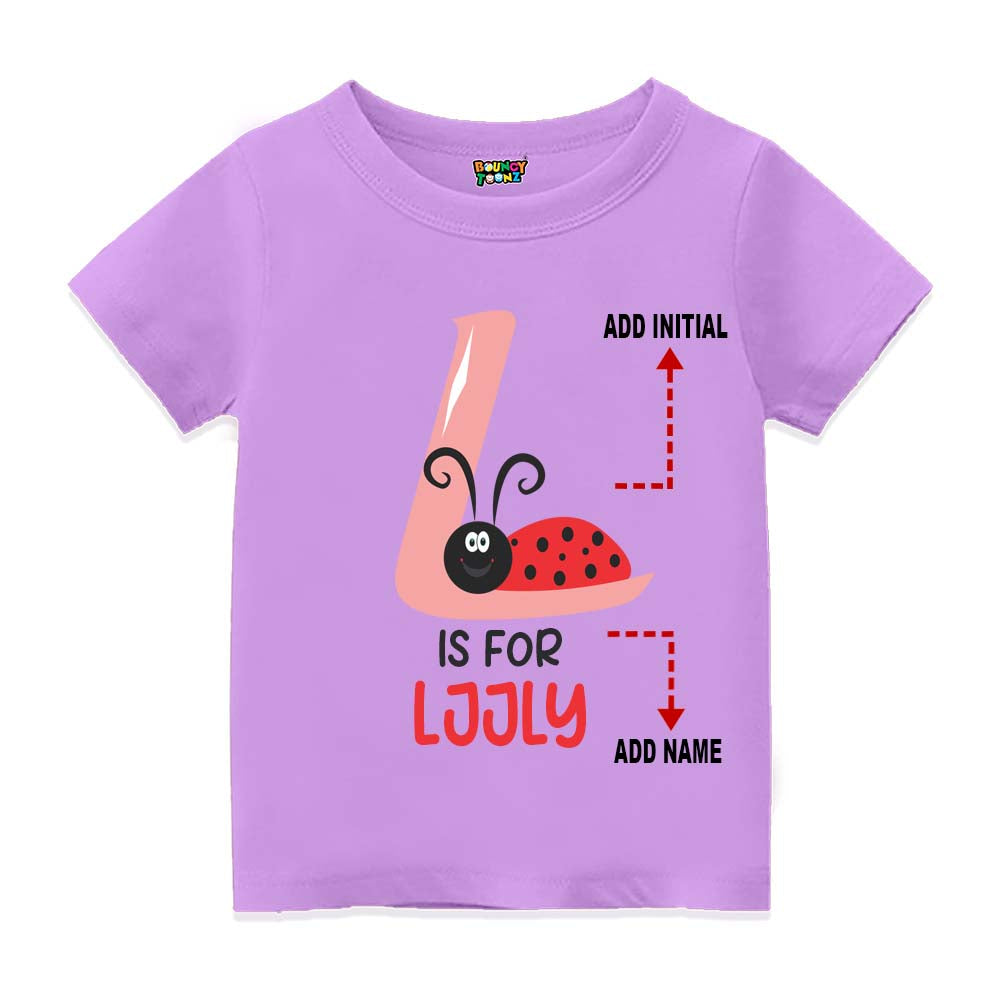 Alphabet L  Customised T Shirt