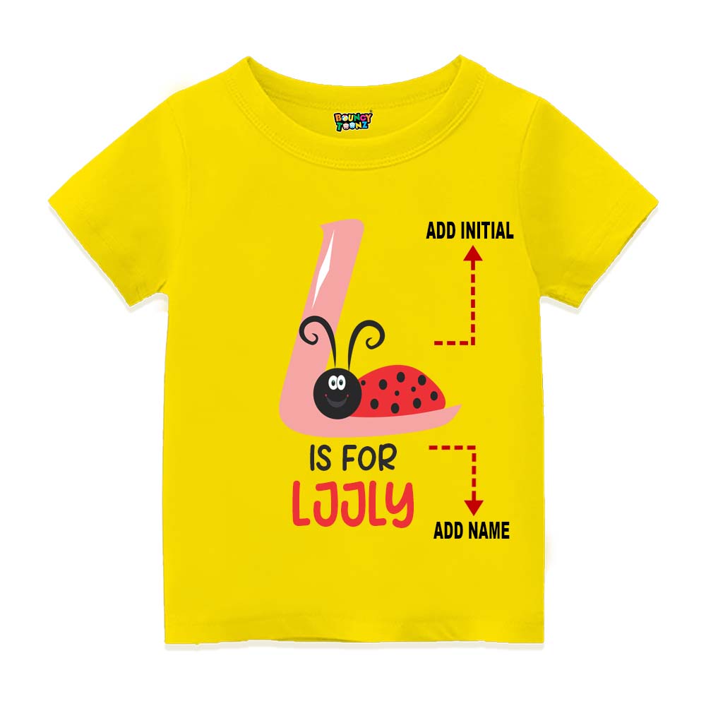 Alphabet L  Customised T Shirt
