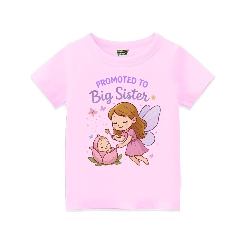 Enchanting Fairy & Baby "Big Sister" Announcement Tee