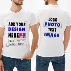 Custom T Shirts for Men - Double sided Printing