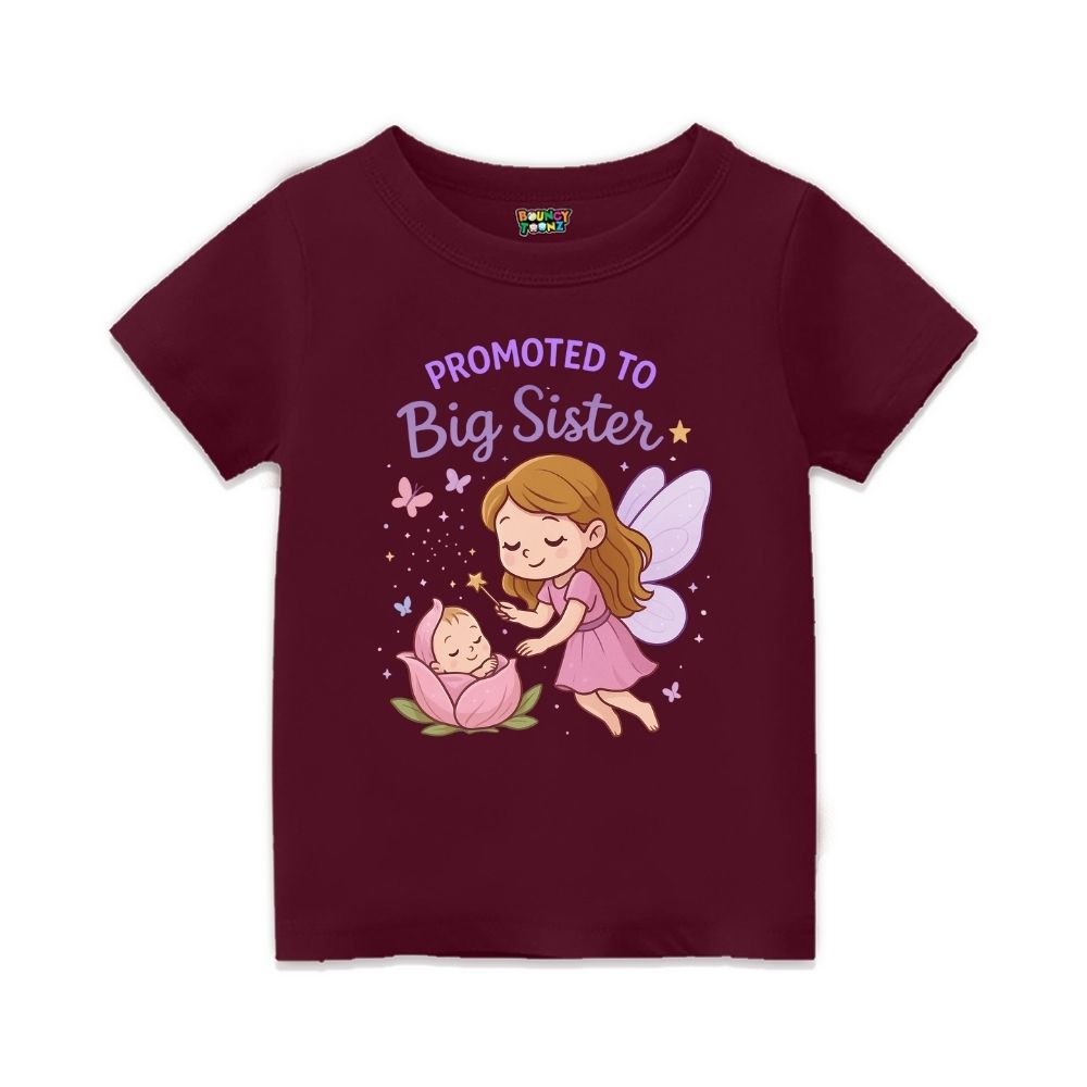 Enchanting Fairy & Baby "Big Sister" Announcement Tee