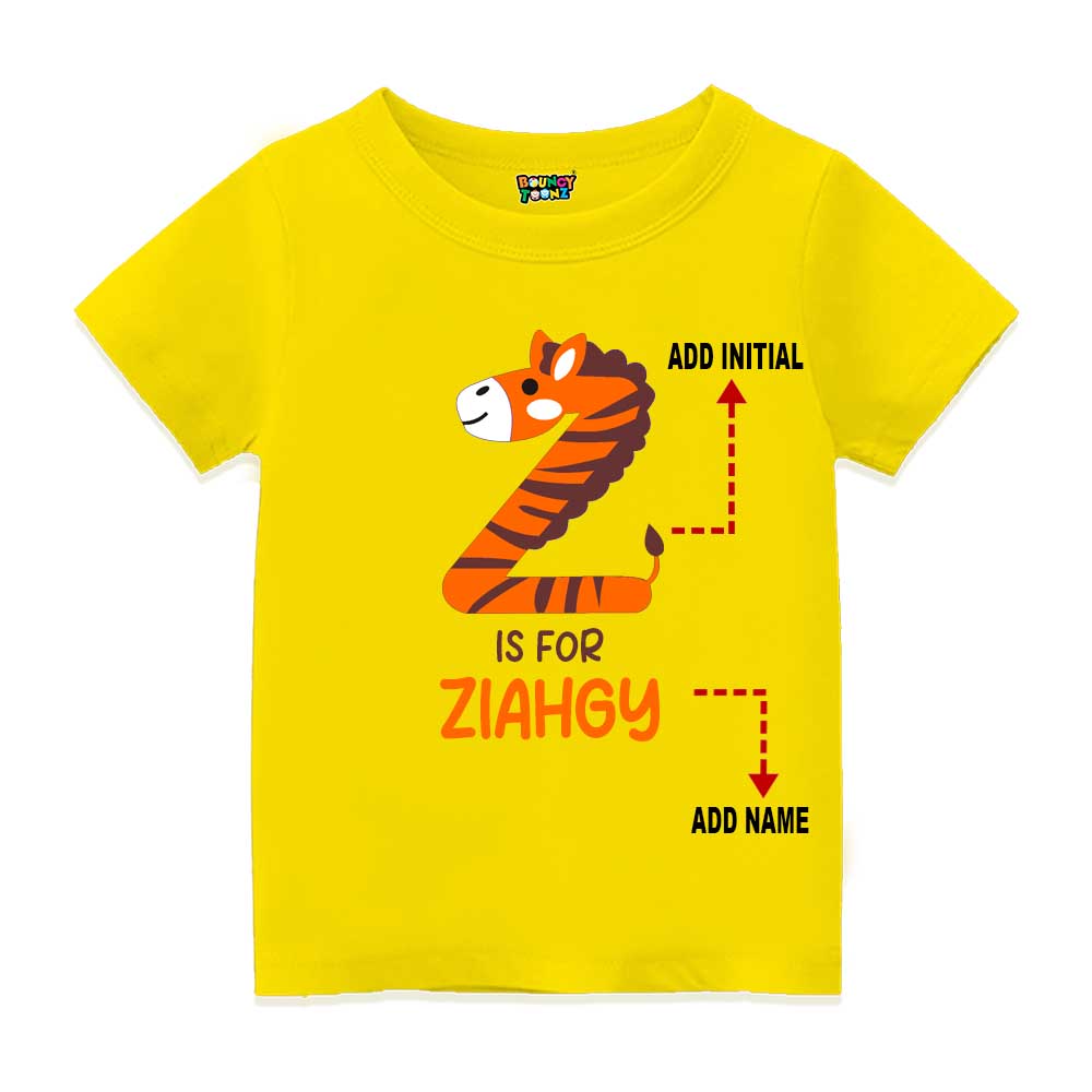 Alphabet Z Customised T Shirt