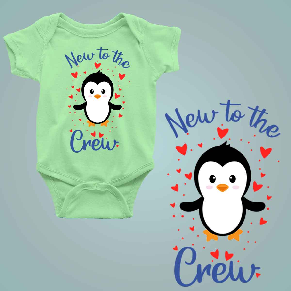 Hello I'm New Here Custom Name - New Born Baby Onesie
