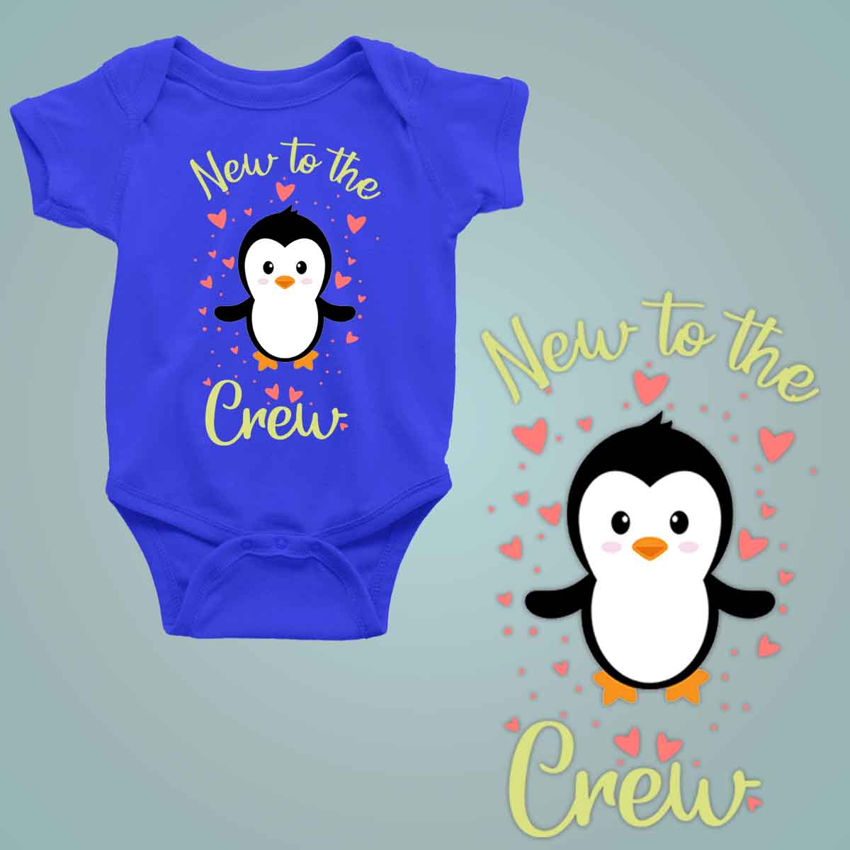 Hello I'm New Here Custom Name - New Born Baby Onesie