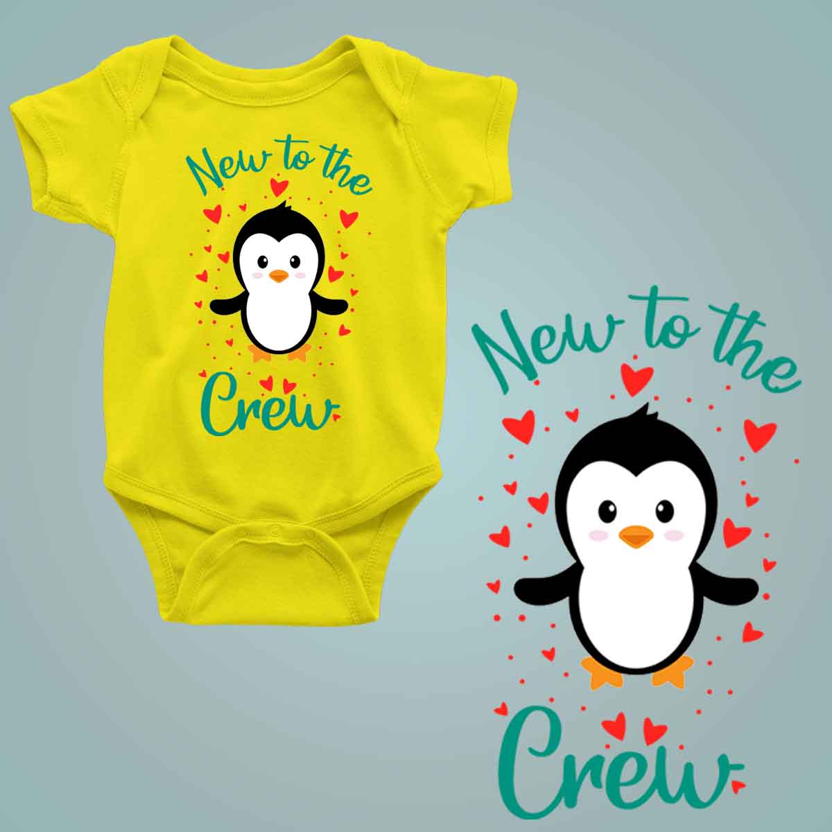 Hello I'm New Here Custom Name - New Born Baby Onesie